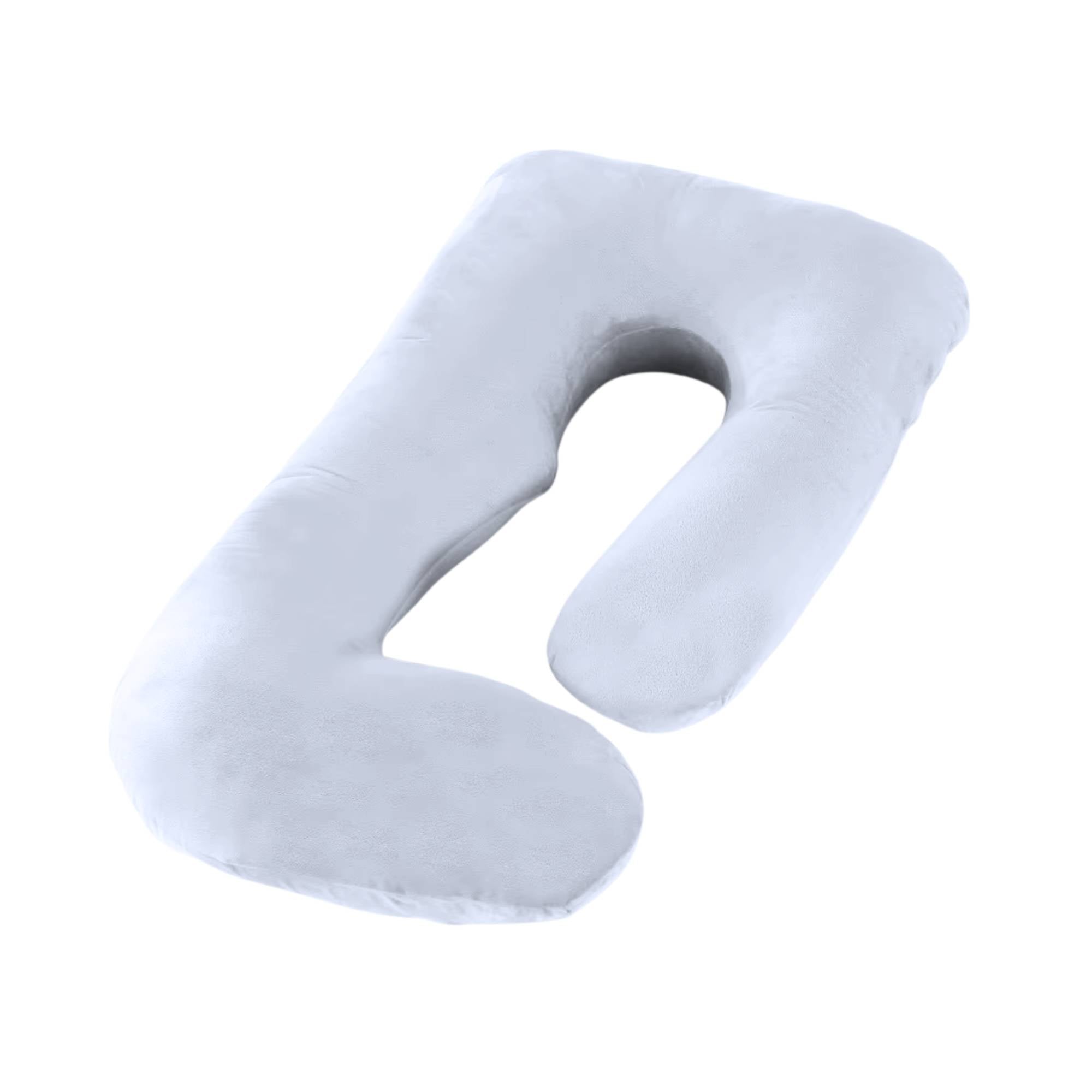 Orku Maternity Pregnancy Pillow - J-Shape Full Length for Side Sleepers Grey